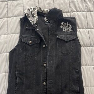 Crown The Empire Jean vest hoodie